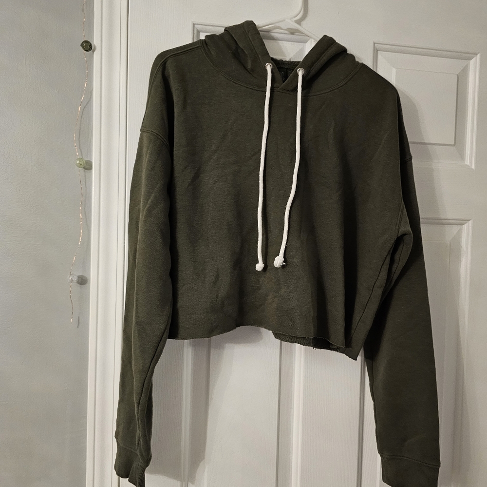 Green hoodie